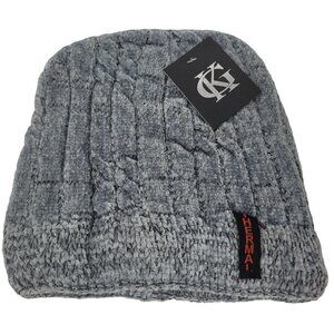 NEW Women's Beanie Hat Cap Solid Plain Knit Ski Skull Cuff Warm Winter - Gray